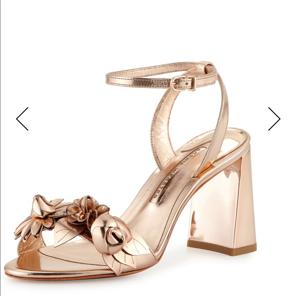 Sophia Webster Lilico Floral Leather Mid Sandal